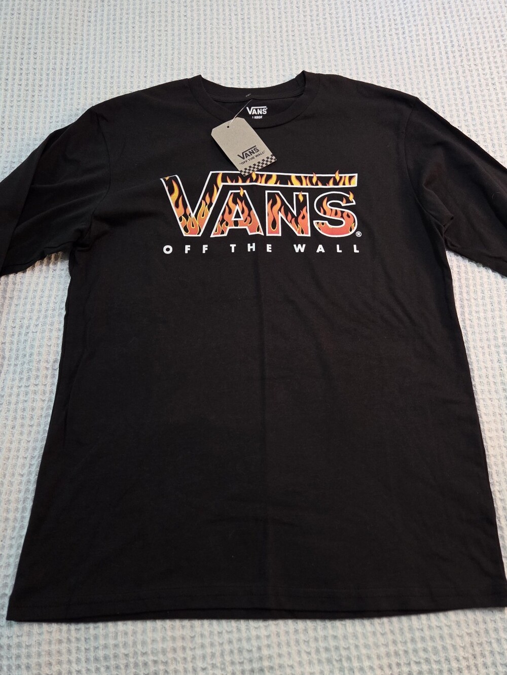 Vans Long Sleeved Tee Boys Size Large New With Tags